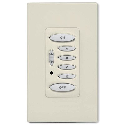 PCS PulseWorx UPB Wall Controller, 6 Button, Light Almond
